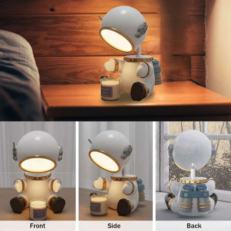 Robot Candle Warmer Lamp Robot Candle Warmer Lamp 1005006065319471-US Plug-White-CHINA Candle Warmer Table Lamp 137