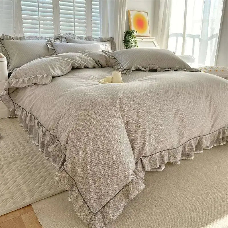 Ruffles Duvet Cover - 400TC Thread Count - Julia M LifeStyles