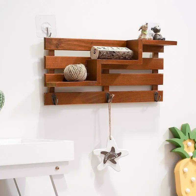 Rustic Wall-Mounted Key Storage Shelf by Julia M Home & Kitchen - Julia M LifeStyles