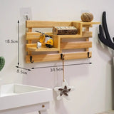 Rustic Wall-Mounted Key Storage Shelf by Julia M Home & Kitchen - Julia M LifeStyles