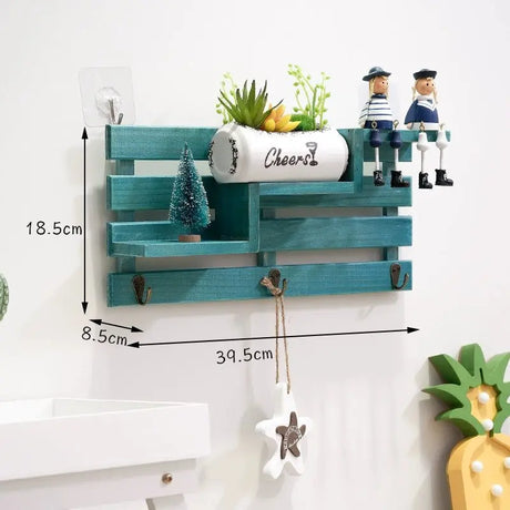 Rustic Wall-Mounted Key Storage Shelf by Julia M Home & Kitchen - Julia M LifeStyles