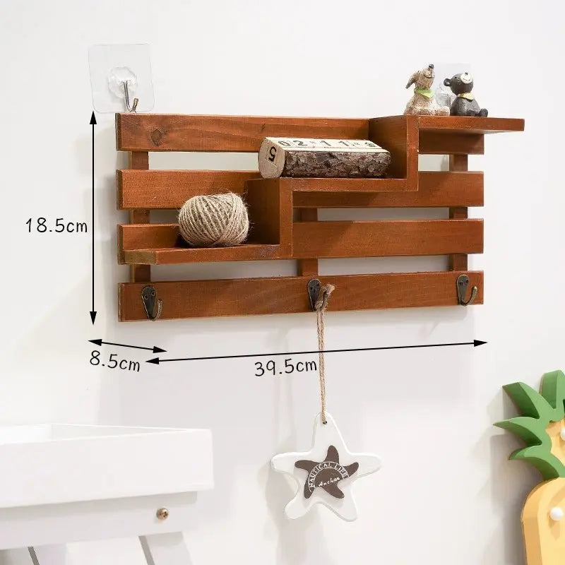 Rustic Wall-Mounted Key Storage Shelf by Julia M Home & Kitchen - Julia M LifeStyles
