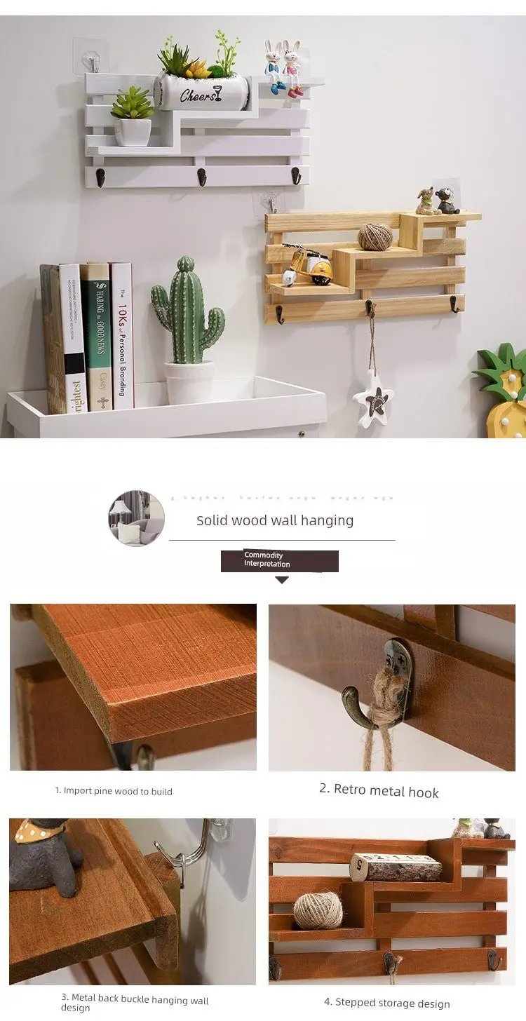 Rustic Wall-Mounted Key Storage Shelf by Julia M Home & Kitchen - Julia M LifeStyles