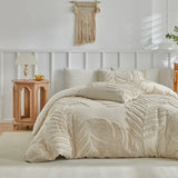 New Monstera Leaves Tufted Duvet Cover Set Single Double Bedding Set King Soft Comfortable Durable Quilt Cover and Pillowcases
