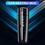 Smart Stainless Steel Car Heating Mug with Temperature Control - 400ML