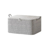 Non-woven Quilt Storage Bag with Lids Zipper Foldable Clothes Quilt Bins Container Large Capacity Dust-proof Bag Organize - Julia M LifeStyles