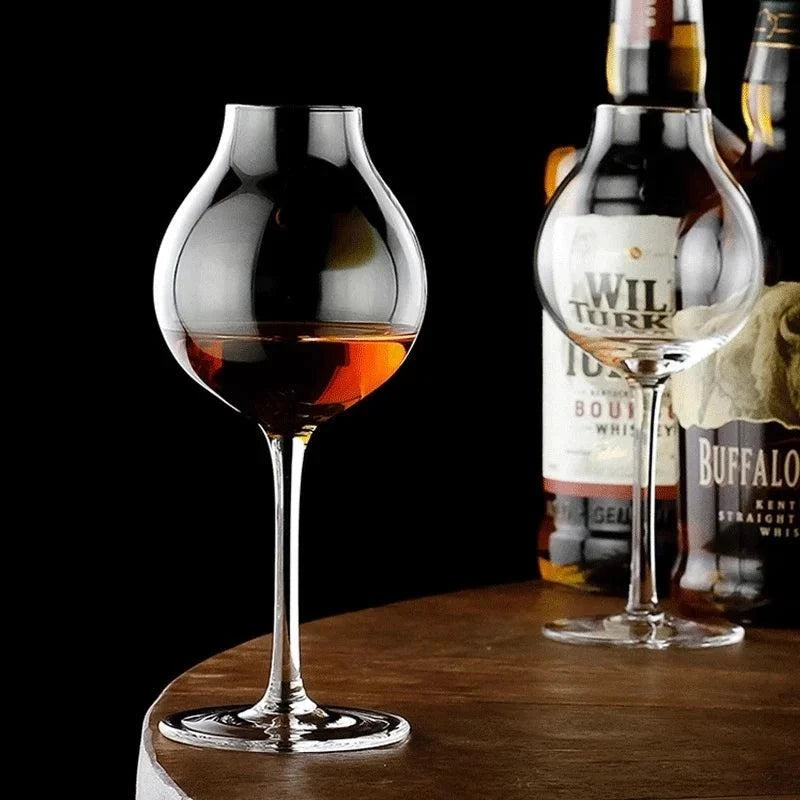 2Pcs Professional Blender's Whiskey Copita Nosing Glass,Tulip Bud,Whisky Crystal,XO Chivas Regal Goblet Cup,Wine Serving Glasses