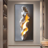 Lumière Entrance Wall Art | Illuminated Abstract Canvas