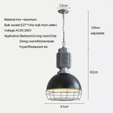 Medieval American industrial style cast aluminum chandelier Light restaurant bar shop Dining Room Lamp kitchen living room Light
