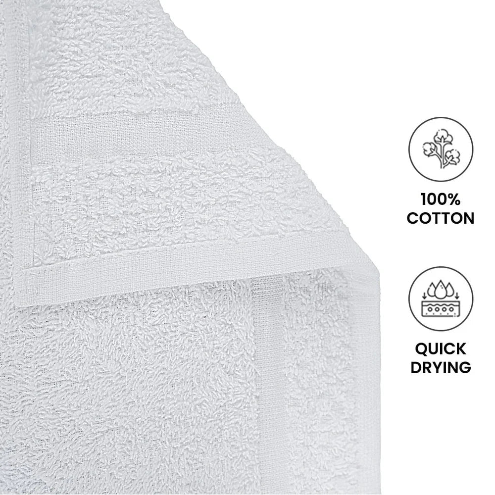 10 Piece Cotton Towel Set - Quick Dry & Soft Absorbent