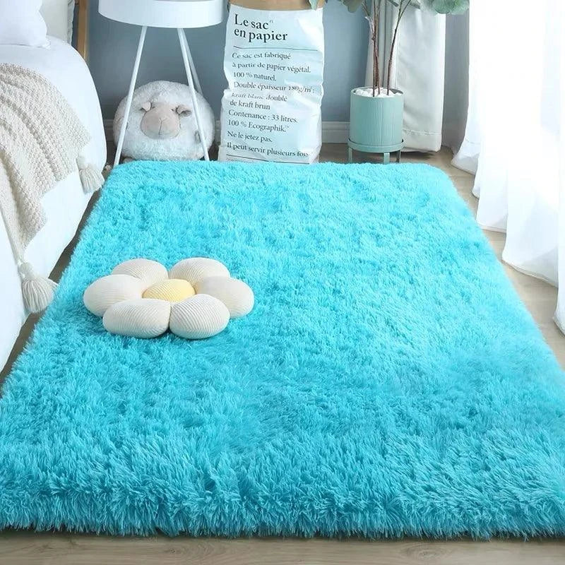 Tie-Dye Plush Carpet - Soft Fluffy Living Room Bedroom Mat - Julia M LifeStyles