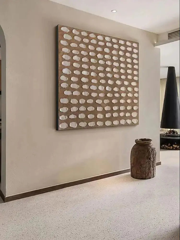 Atelier Serein Textured Canvas | Handmade Wabi-Sabi Abstract Wall Art