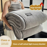 Plush Warm Winter Blanket A Grade Coral Fleece Flannel Soft Thick Bed Blankets for Sofa Single Double Couple Furry Bedspread Julia M LifeStyles