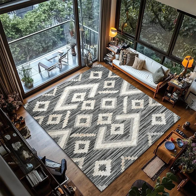 Retro Light Luxury Home Bathroom Floor Mat