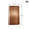 Tableware Solid Wood Food Tray Round Rectangle Dessert Plate Japanese-style Wooden Snack Fruit Tea Saucer Pallet Bread Board Julia M LifeStyles