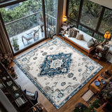 Moroccan Retro Style Bathroom and Living Room Floor Mat