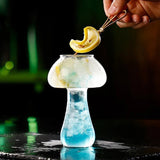 Cute Mushroom Cocktail Glass 260ml Cup For Drinks Beer Creative Clear Wine Glasses Coffee Cups Drinkware Bar Shot Glasses Julia M Home & Kitchen