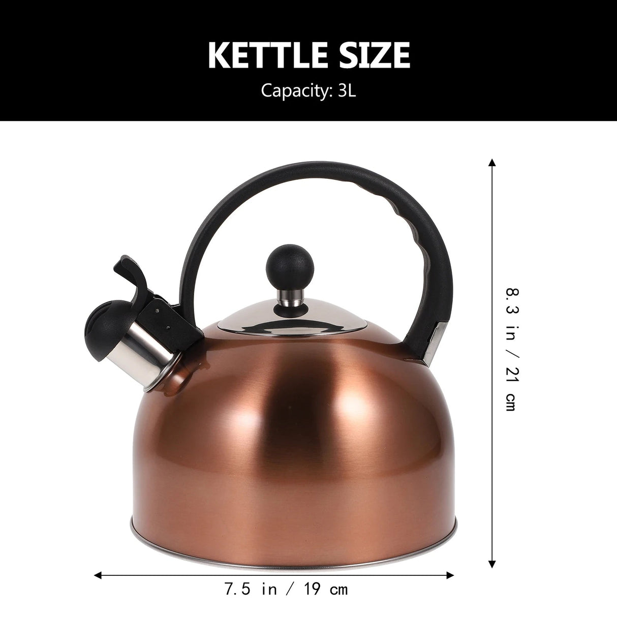 Stainless Steel Whistling Water Kettle 2.5L for Safe Home Boiling Julia M LifeStyles