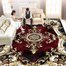 European Style Luxury Living Room Carpet - Red Retro Design