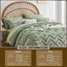 7 Pcs solid color tufted quilt set, microfiber soft and lightweight, durable and easy to wash bedding set , for all seasons Julia M LifeStyles