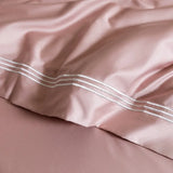 Luxury 1000TC Egyptian Cotton Duvet Cover Set with Silver Embroidery