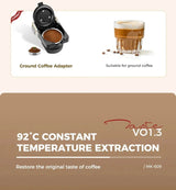 220V 19Bar 600ml 3in1 Nespresso Capsule Espresso Maker Fully Automatic Portable Office Small Home Italian Capsule Coffee Machine Julia M LifeStyles
