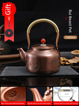 Handmade Outdoor Stove for Making Tea Copper Pot