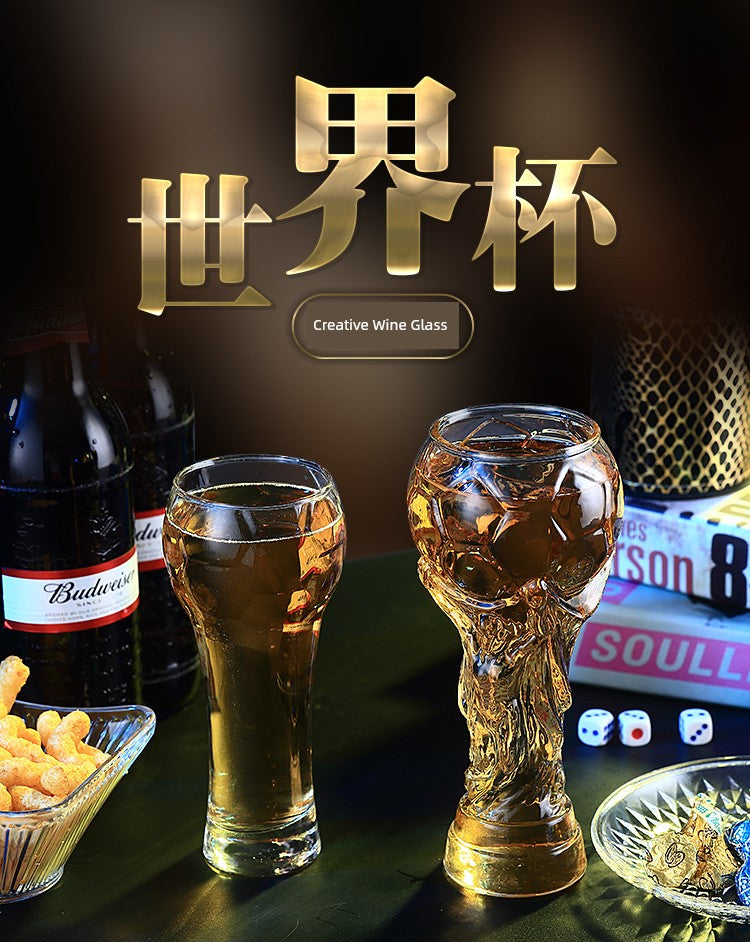 Creative World Cup Beer Steins FIFA World Cup Glass Cup Bar Juice Football Water Cup Handmade Beer Mug