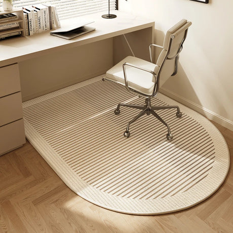 Cream Style Modern Arc-shaped Carpet