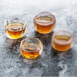 Frosted Japanese Glass Tea Cup – Elegant Single Serve Teacup - Julia M LifeStyles