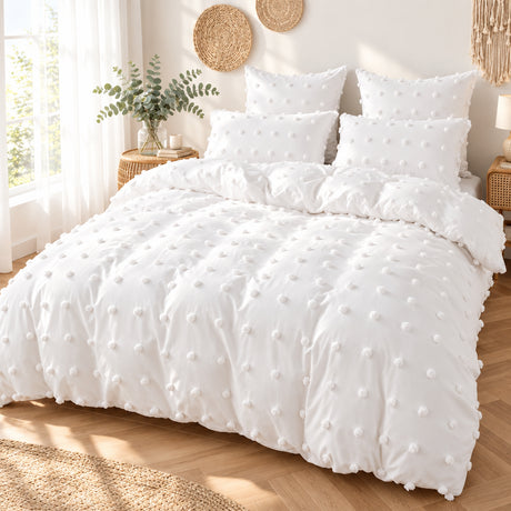 Julia M Haus Tufted Duvet Cover Set