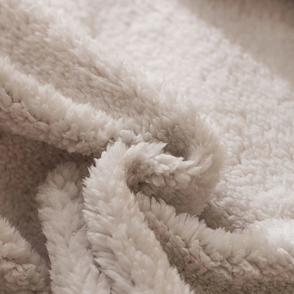 Plush Fleece Duvet Cover Set with Sheet, 4-Piece