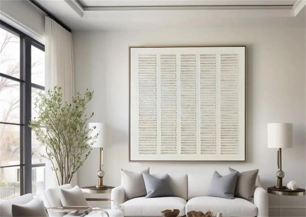 Atelier Serein Textured Canvas | Handmade Wabi-Sabi Abstract Wall Art