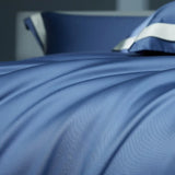 Premium 1400TC Egyptian Cotton Smooth Soft Bedding Set Chic White Grey Patchwork Duvet Cover Flat/Fitted Bed Sheet Pillowcases