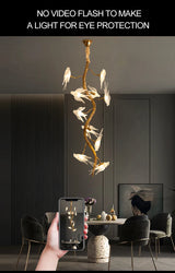 Artpad Designer Glass Bird Song Crystal Chandelier