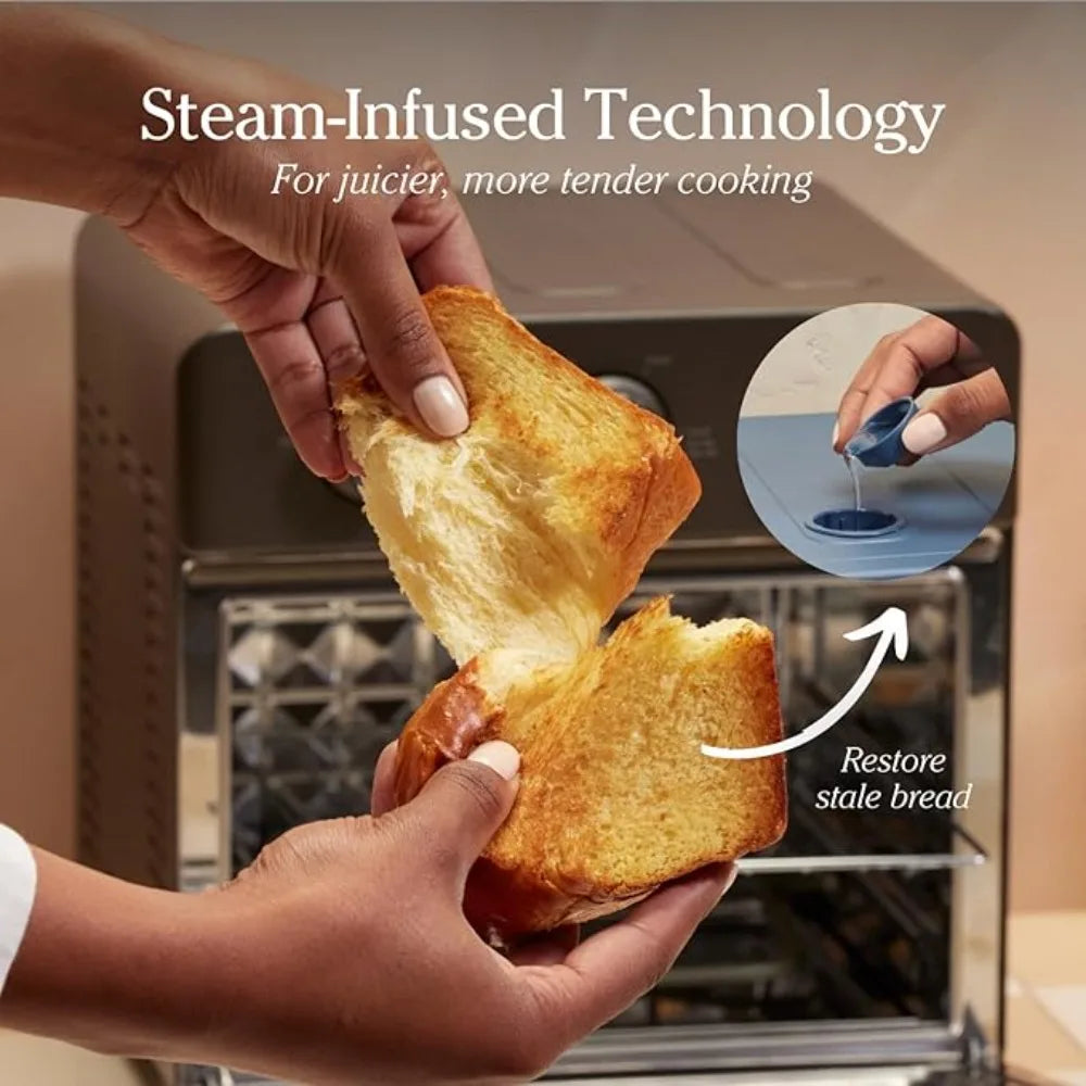 NEW-6 in 1 Air Fryer&Toaster Oven with Steam Infusion,Compact, Countertop Friendly,Fast Preheat,Multifunctional, Air Fry, Toast Julia M LifeStyles