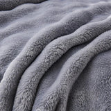 Cozy Coral Fleece Rabbit Fur Blanket for Sofa & Bedroom Julia M LifeStyles