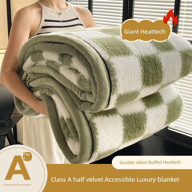 Winter Coral Fleece Cover Throw lanket Office Nap Blanket Sofa Cover Dormitory Half Velvet Blanket Julia M LifeStyles