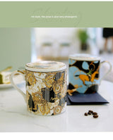 Florence Exquisite European-Style Bone China Mug with Lid and Spoon Julia M LifeStyles