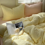 Ultra Soft Washed Microfiber Duvet Cover Set with Pillowcases