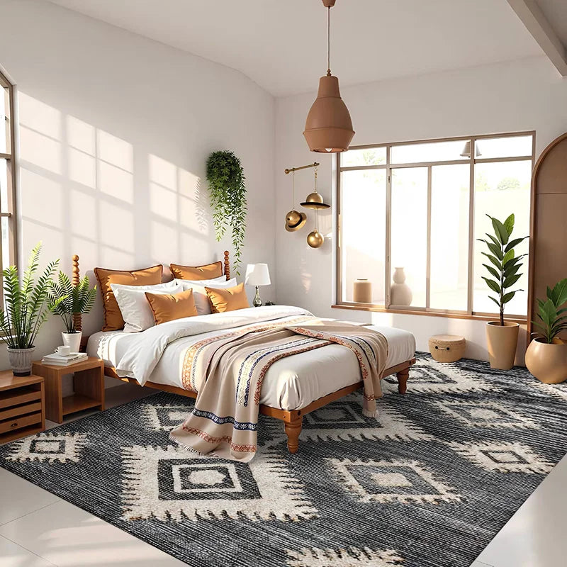 Retro Light Luxury Home Bathroom Floor Mat