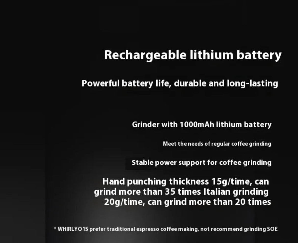 TIMEMORE Whirly 01s Electric Coffee Grinder 42mm Core Grinding Hand Brewed Coffee Bean Automatic Grinder Portable Grinders Gifts Julia M Home & Kitchen