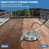 20" 4600 PSI Pressure Washer Surface Cleaner with Dual Handles