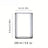 1PCS Creative Square Glass Transparent Cold Drink Large Capacity Iced Coffee Milk Tea Drinking Cup Red Wine Glass Coffee Cup Julia M Home & Kitchen