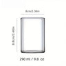 1PCS Creative Square Glass Transparent Cold Drink Large Capacity Iced Coffee Milk Tea Drinking Cup Red Wine Glass Coffee Cup Julia M Home & Kitchen