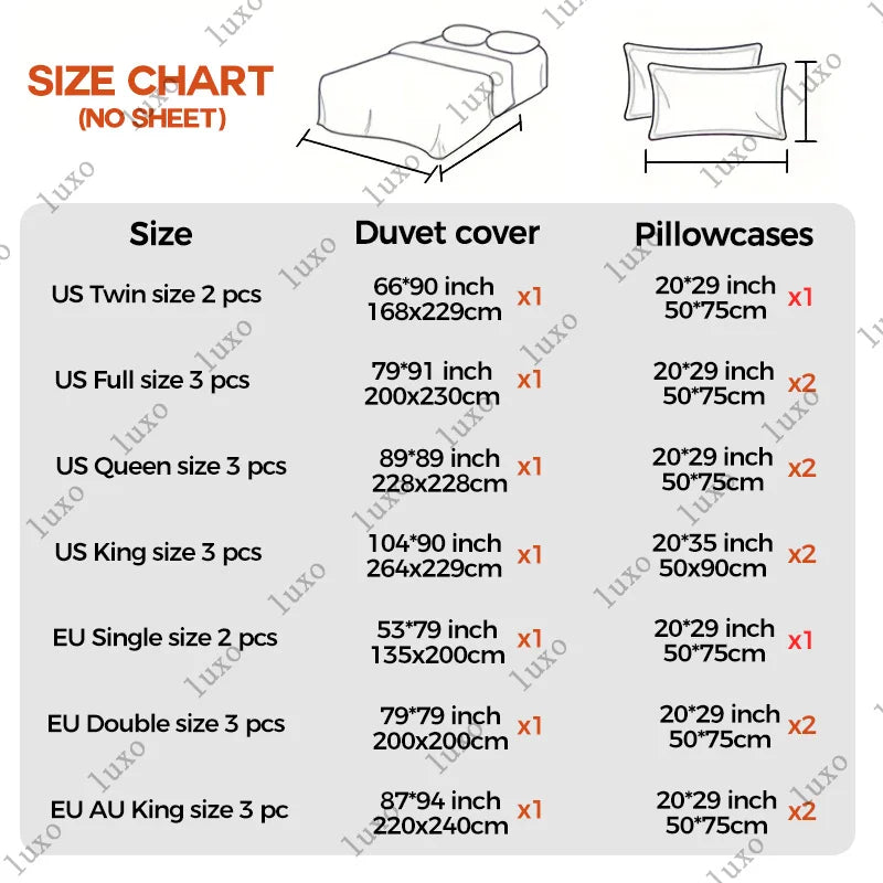 Three-dimensional Pleated Flowers Bedding Set Queen Simple Duvet Cover Set King Blanket Cover and Pillowcases Comforter Covers