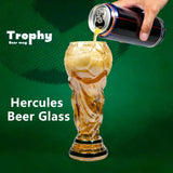 Premier Football Soccer Trophy Shaped Beer Glass