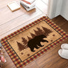 Rustic Bear Pattern Welcome Mat - Anti-Slip Carpet for Every Room