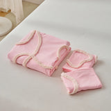New Bow-knot Tufted Cut Flower Quilt Cover Set Queen Tufting Duvet Cover and Pillowcase Comfortable Skin-Friendly Blanket Covers