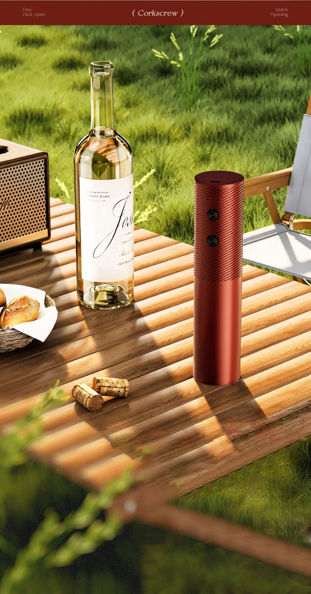 Rechargeable Electric Wine Bottle Opener Set - Julia M LifeStyles